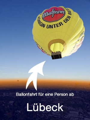 Ballonfahrt für eine Person, wochentags ab Bad Oldesloe